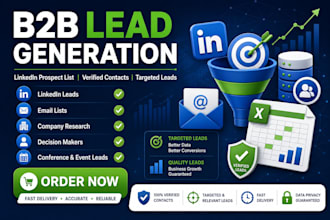 do b2b lead generation and linkedln prospect list building