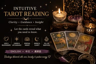 provide intuitive tarot reading and spiritual guidance
