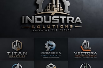 create futuristic 3d logo design