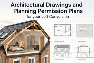 architectural drawings and planning permission plans for your loft conversion