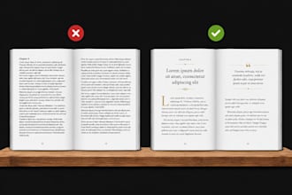 format your book interior, interior formatting and book typesetting for KDP