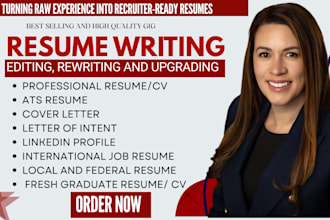 write edit, upgrade professional resume CV writing for phd MBA or fresh graduate