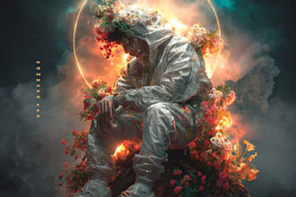 design album cover or music cover artwork