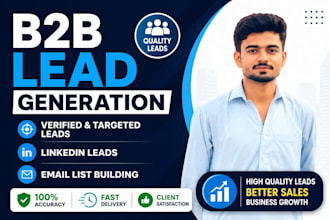 provide targeted leads and business leads for b2b sales