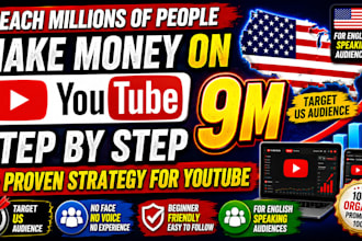 promote youtube video to 9m USA audience, USA channel promotion