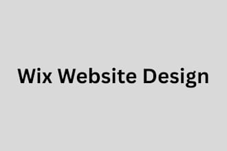 redesign wix website and build wix website
