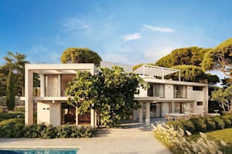 design detached property in united kingdom, remodel external in england, uk cgi