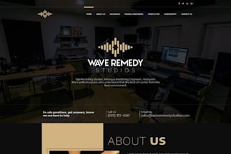 build wix music school website lessons academy website