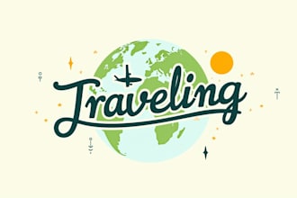 design a unique traveling logo for your brand