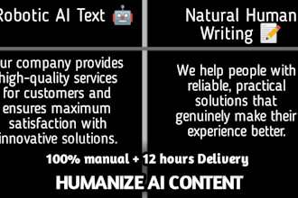 humanize ai generated content manually