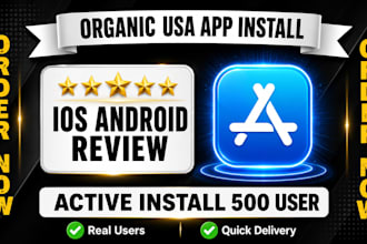 provide real ios app reviews, app store ratings, app installs and promo videos