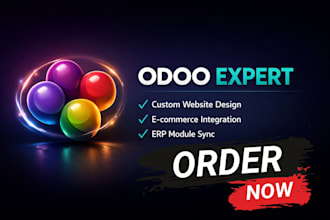 design an optimized odoo website or odoo ecommerce store odoo  website redesign