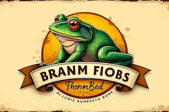 do unique frog logo design for your brand