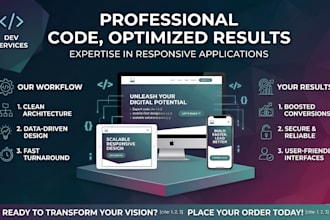 develop a modern responsive landing page