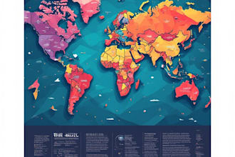 design a custom flat vector map and event location map