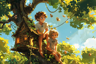 do children book illustrations, comic and artworks