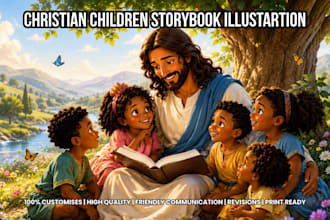 illustrate christian children story book kid storybook picture book illustration