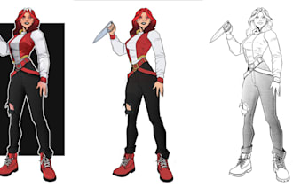 design original characters for games, comics, or animation