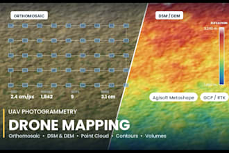 do drone mapping photogrammetry orthomosaic dem in agisoft metashape