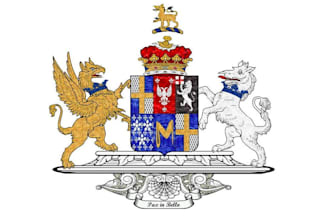 create a heraldic luxury brand logo