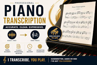 do accurate piano transcription from audio to sheet music