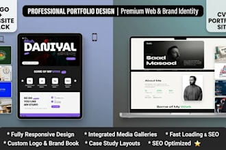 design a premium portfolio website and personal brand identity