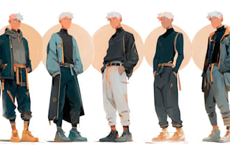 original character for books and character concept art