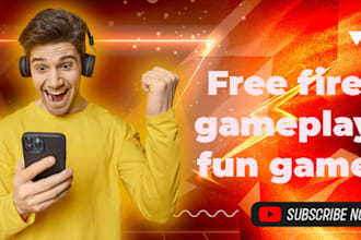design viral free fire and gaming youtube thumbnails