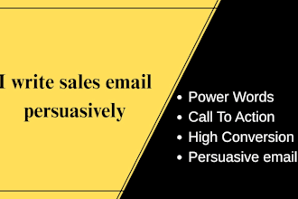 write email copywriting, persuasively