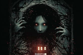 create original horror or sci fi book cover design