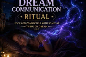 make a dream communication ritual focus on connecting with someone through dream