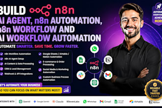 build n8n automation, workflow, ai agent and ai workflow