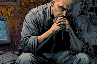 comic book illustration with comic book illustrator