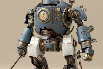 draw your robot, mecha or futuristic concept characters
