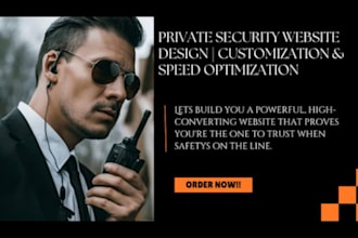 design a modern private security company website