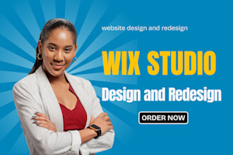 wix studio website design or wix website redesign wix velo wix studio wix