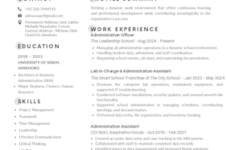 create a professional ats friendly CV resume