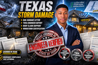 texas windstorm certificate, hail damage and roof damage engineer letter