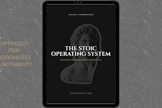 design a premium dark aesthetic lead magnet or workbook