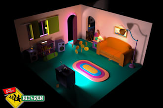 create stylized 3d environments and low poly game art