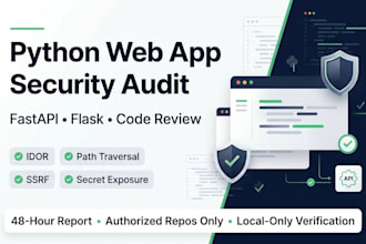 security audit your python fastapi or flask app