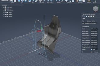 generate a 3d model and provide cnc codes and 3d renders