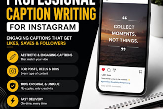 write aesthetic instagram captions for posts and reels