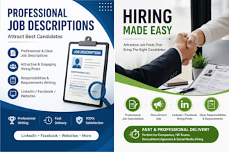 write professional job descriptions and hiring posts