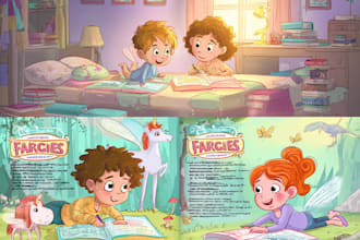 create kids coloring book cover children activity book