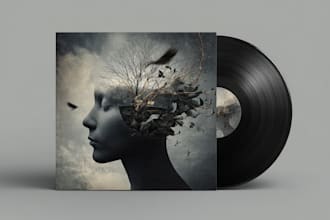 design mixtape album cover art in handrawn