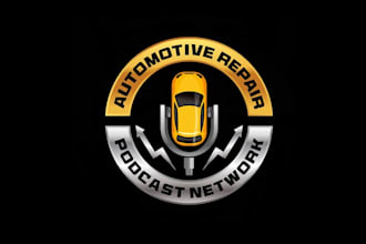 design automotive repair podcast network logo