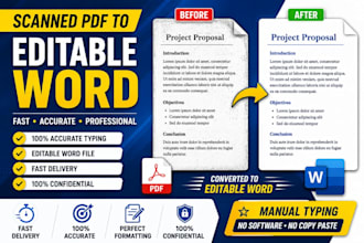convert PDF to word manually and accurately
