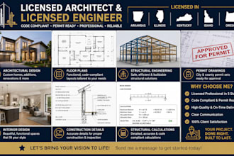 licensed architect, licensed engineer in arkansas illinois kentucky idaho oregon