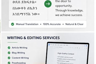 translate amharic to english and english to amharic